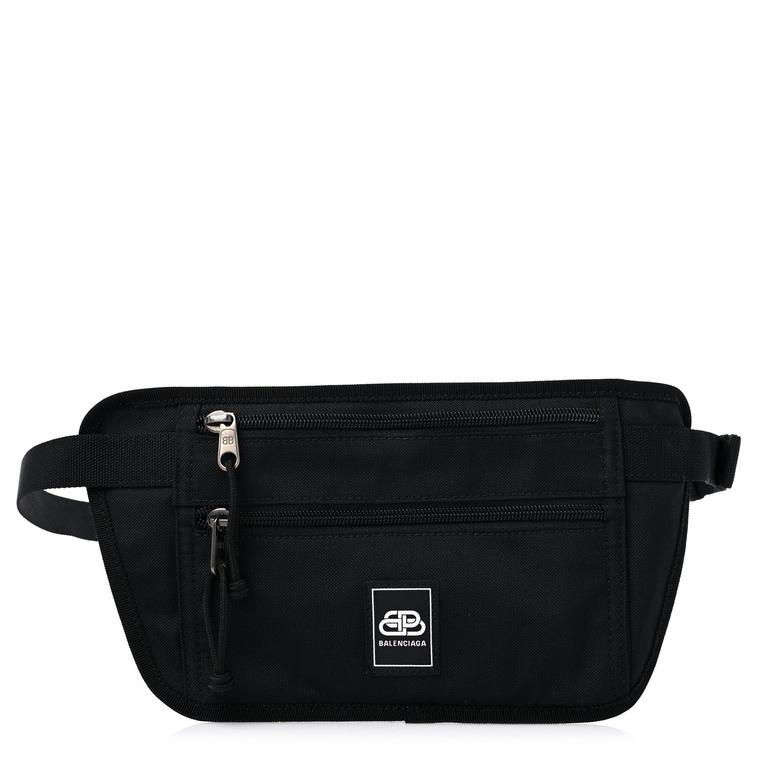 Balenciaga Sustainable Casual Nylon Weekend Belt Wallet Black 1 of 10