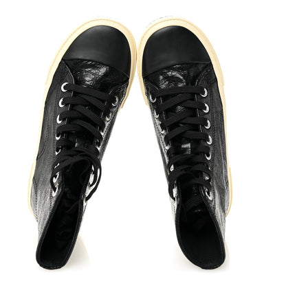 Balenciaga Agneau Arena Womens Paris High Top Sneakers 37 Black 5 of 8