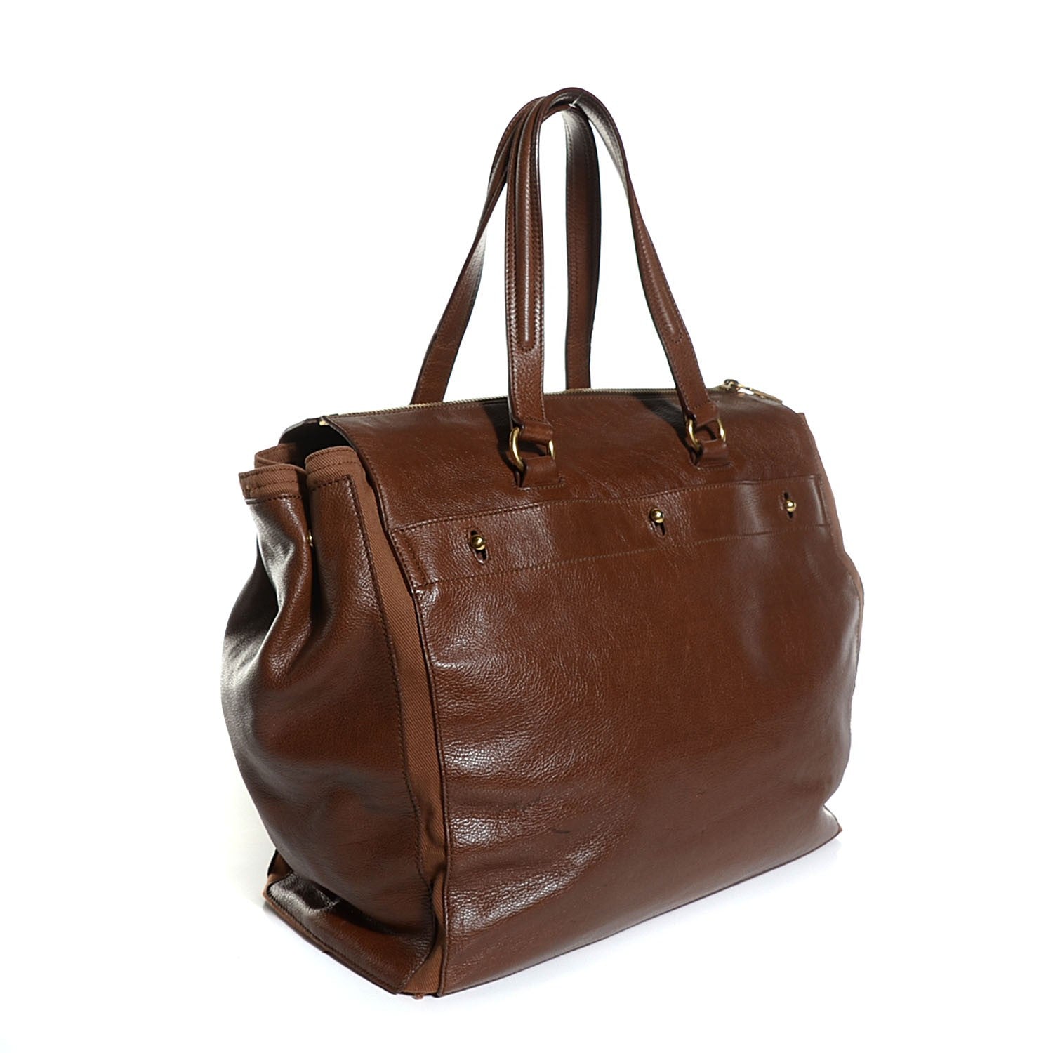 Saint Laurent Leather Muse Two Zip Top Cabas 3 of 8