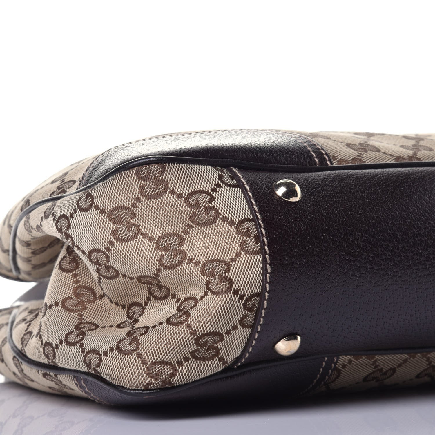 Gucci Monogram Medium Princy Tote Dark Brown 8 of 10