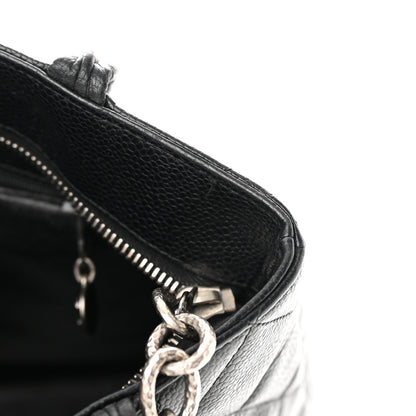 Chanel Caviar Quilted Medallion Tote Black 15 of 20