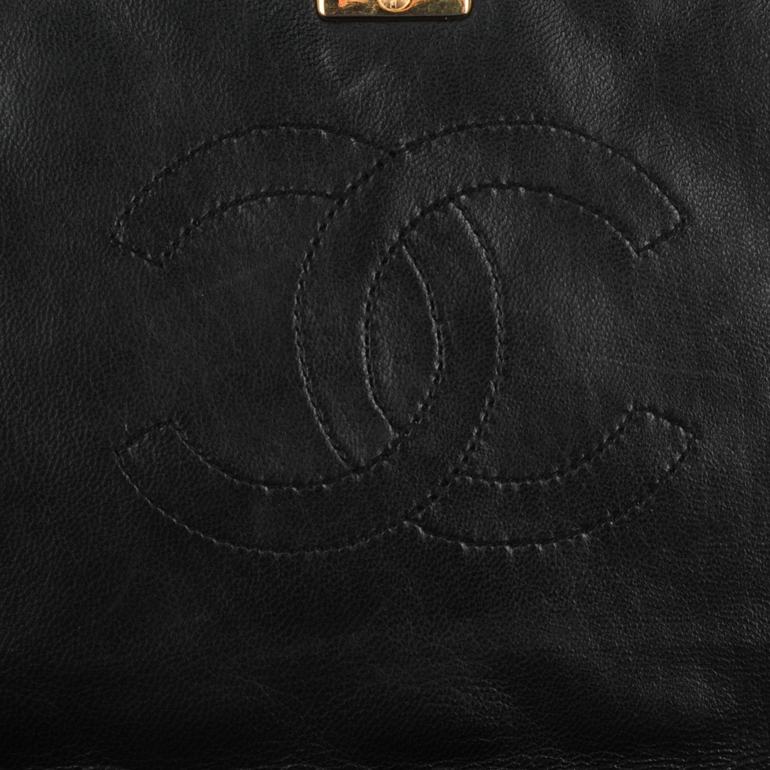 Chanel Lambskin Quilted Medium Single Flap Black 12 of 12