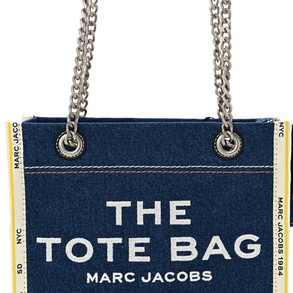 Marc Jacobs Denim Canvas Small Chain Bag Dark Wash 8 of 10