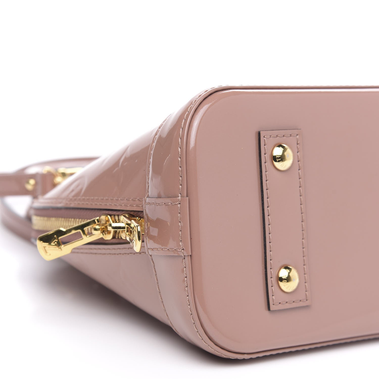 Louis Vuitton Vernis Alma BB Rose Velours 7 of 9