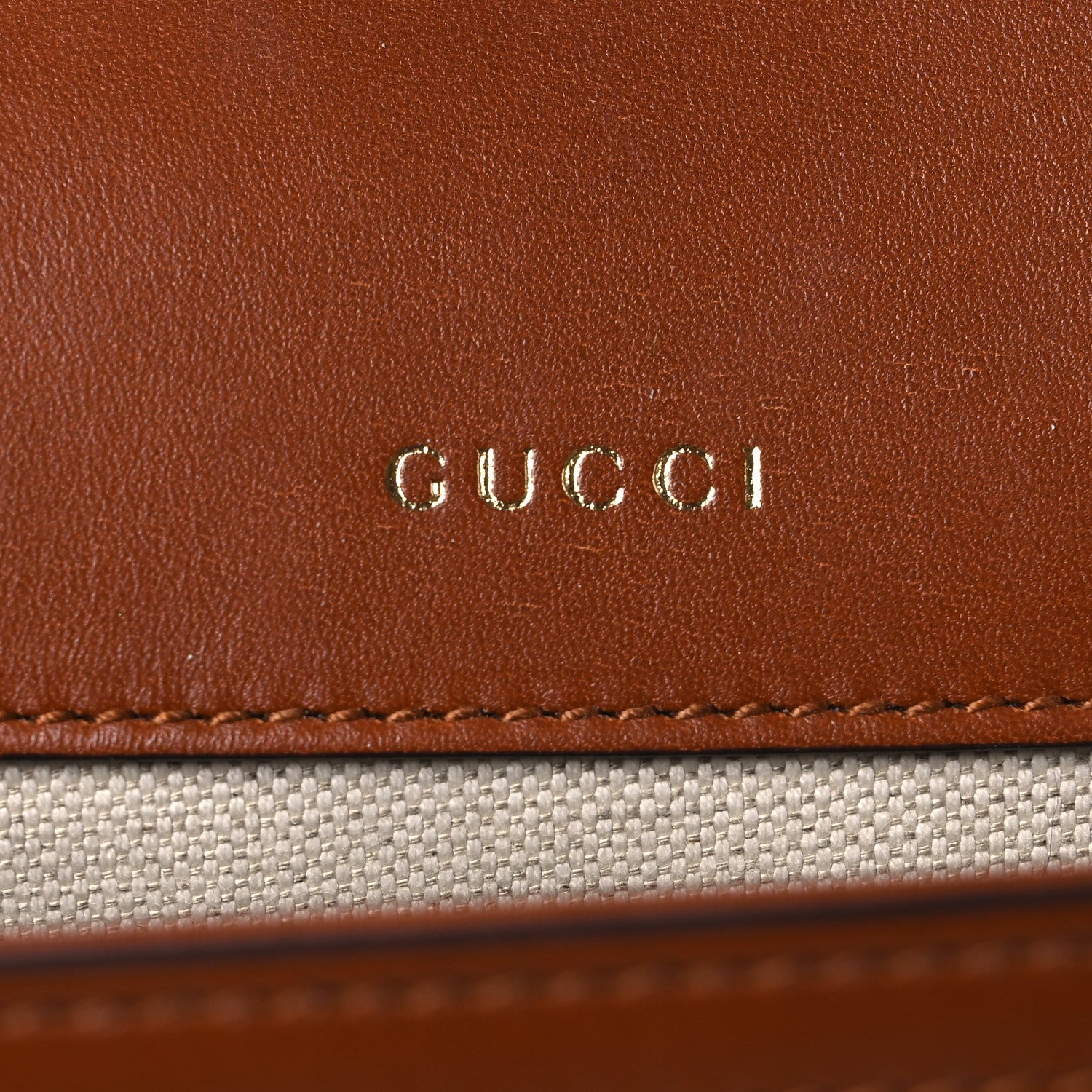 Gucci New Canvas Charisma Calfskin Crystal GG Monogram Mini Horsebit 1955 Shoulder Bag Camel Ebony 6 of 12