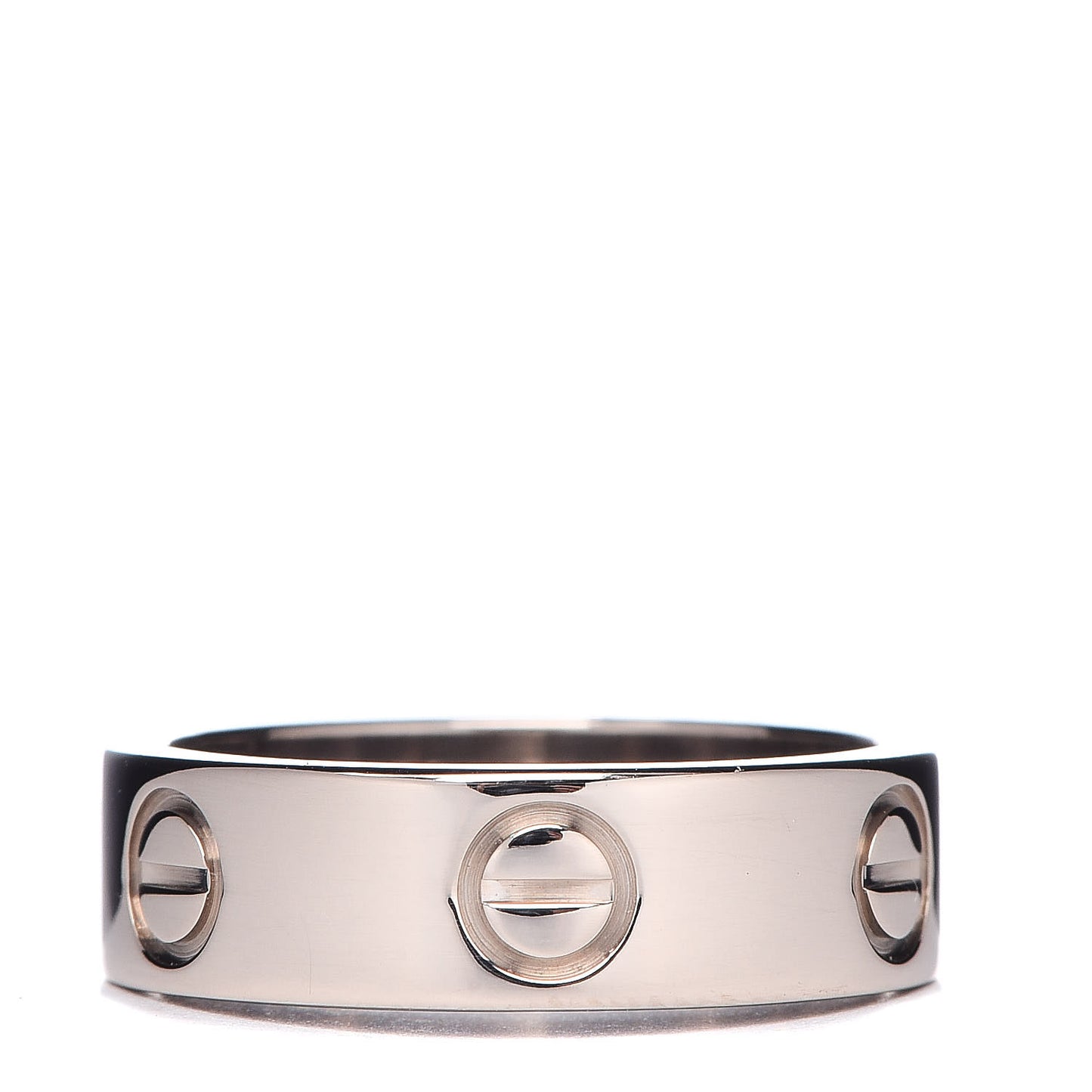 18K White Gold 5.5mm LOVE Ring 51 5.75