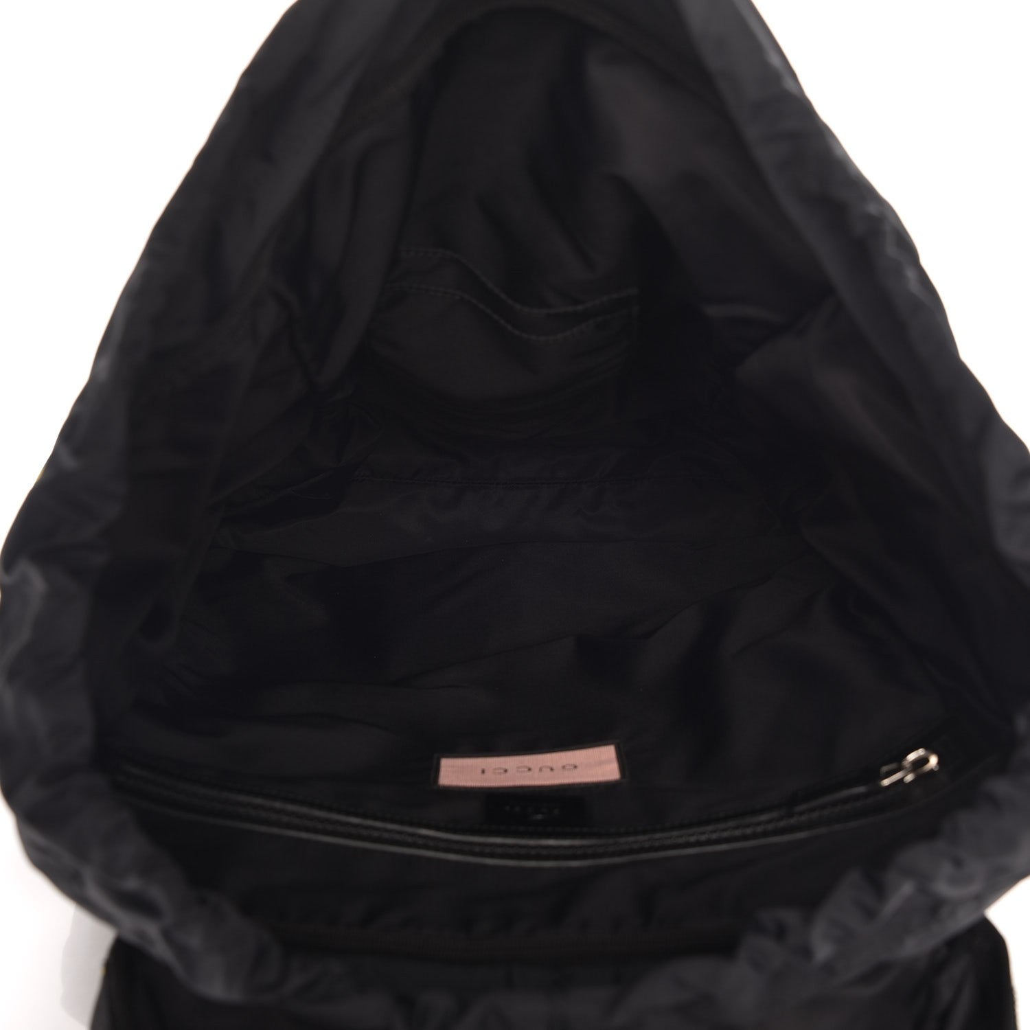 Gucci Techno Canvas GucciGhost Double Buckle Backpack Black New Acquamarine 5 of 7