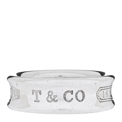 Tiffany Sterling Silver 1837 Band Ring 54 7 1 of 4