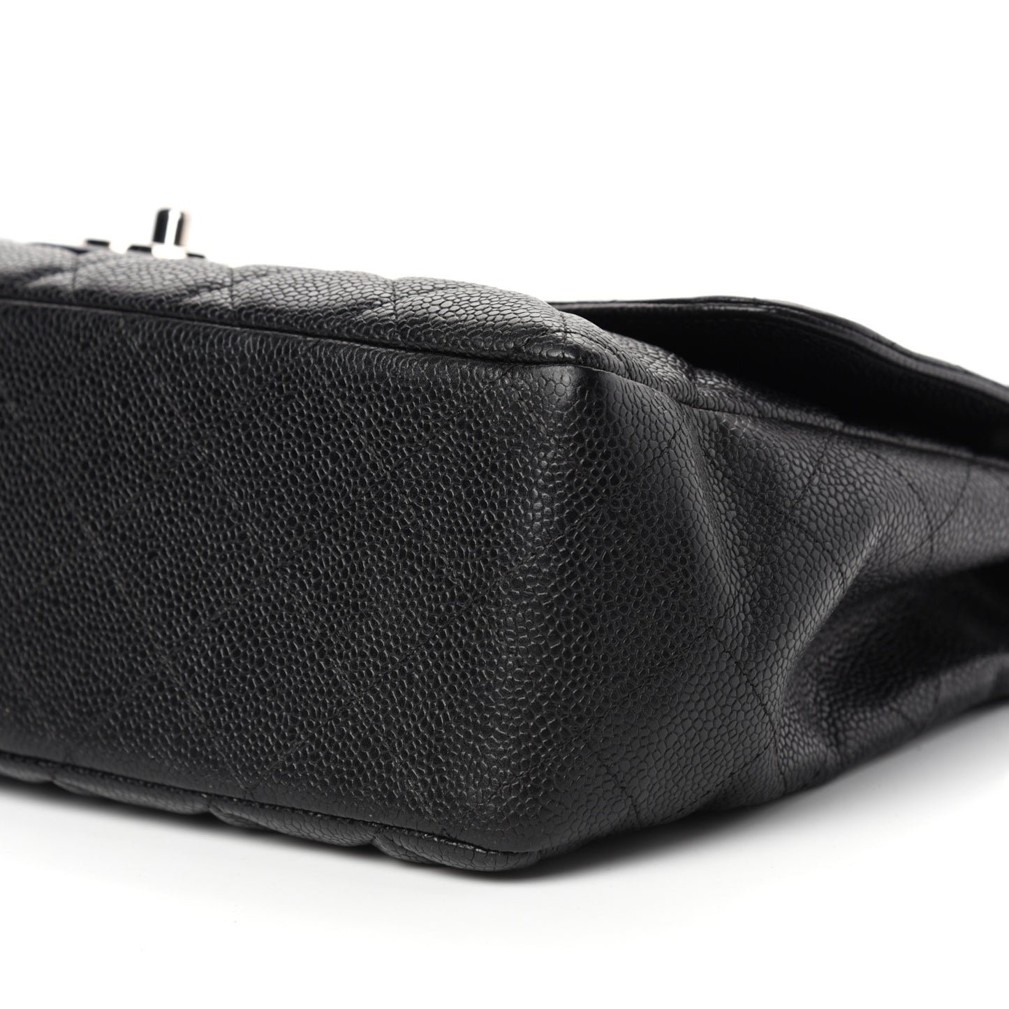 Caviar Quilted Jumbo Single Flap Black