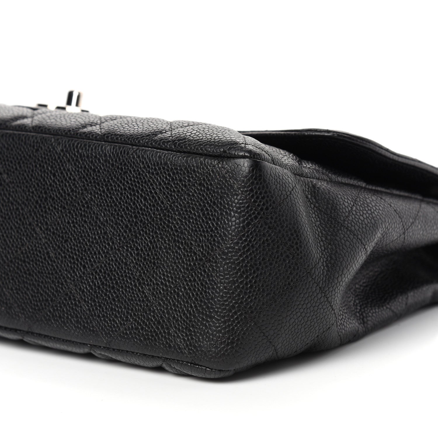 Chanel Caviar Quilted Jumbo Single Flap Black 9 of 10