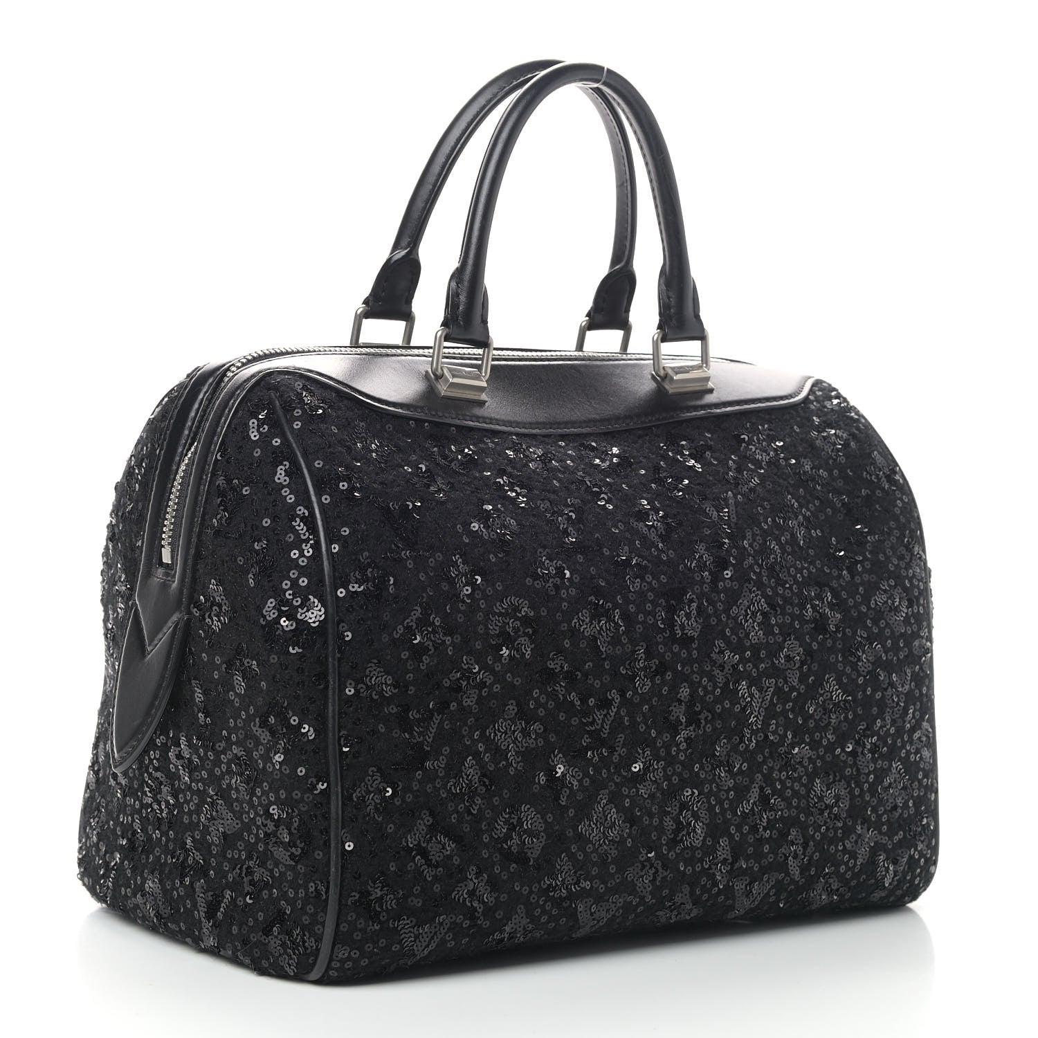 Louis Vuitton Sequin Monogram Sunshine Express Speedy Black 2 of 7