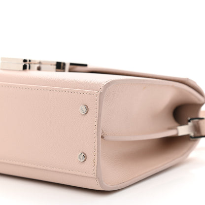 Saint Laurent Grain de Poudre Mini Classic Monogram Cassandra Top Handle Marble Pink 8 of 9