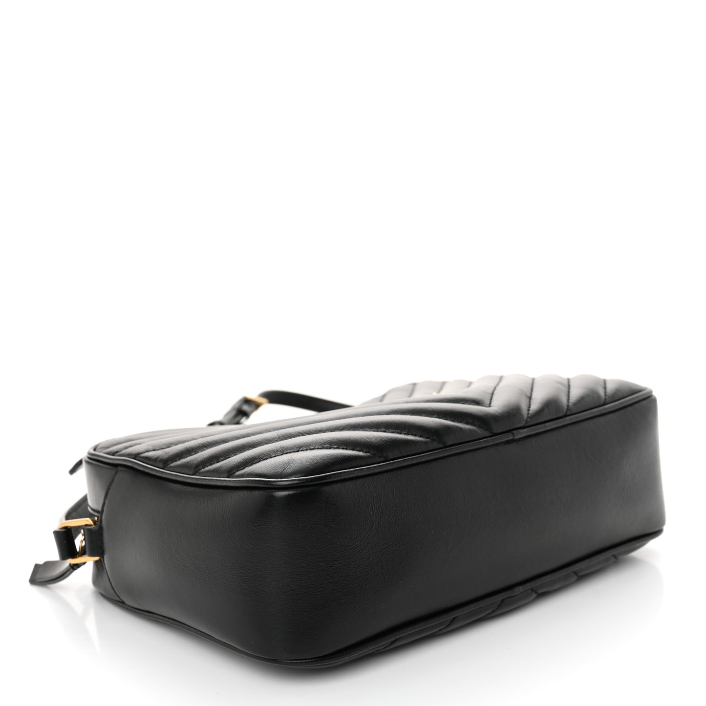 Calfskin Matelasse Monogram Lou Camera Bag Black
