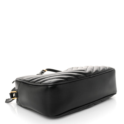 Saint Laurent Calfskin Matelasse Monogram Lou Camera Bag Black 3 of 10