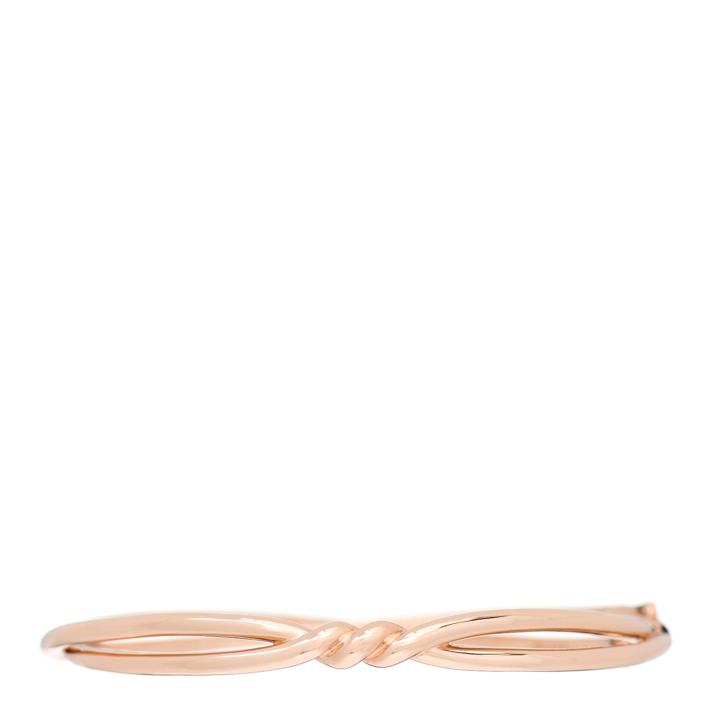 18K Rose Gold Continuance Center Twist Bracelet