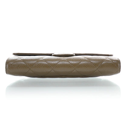 Chanel Caviar Quilted Large Flap Wallet Brown 5 of 13