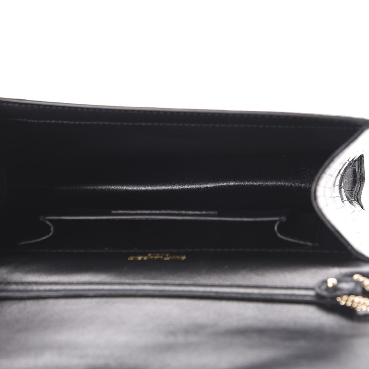 Alligator Small Pochette Black