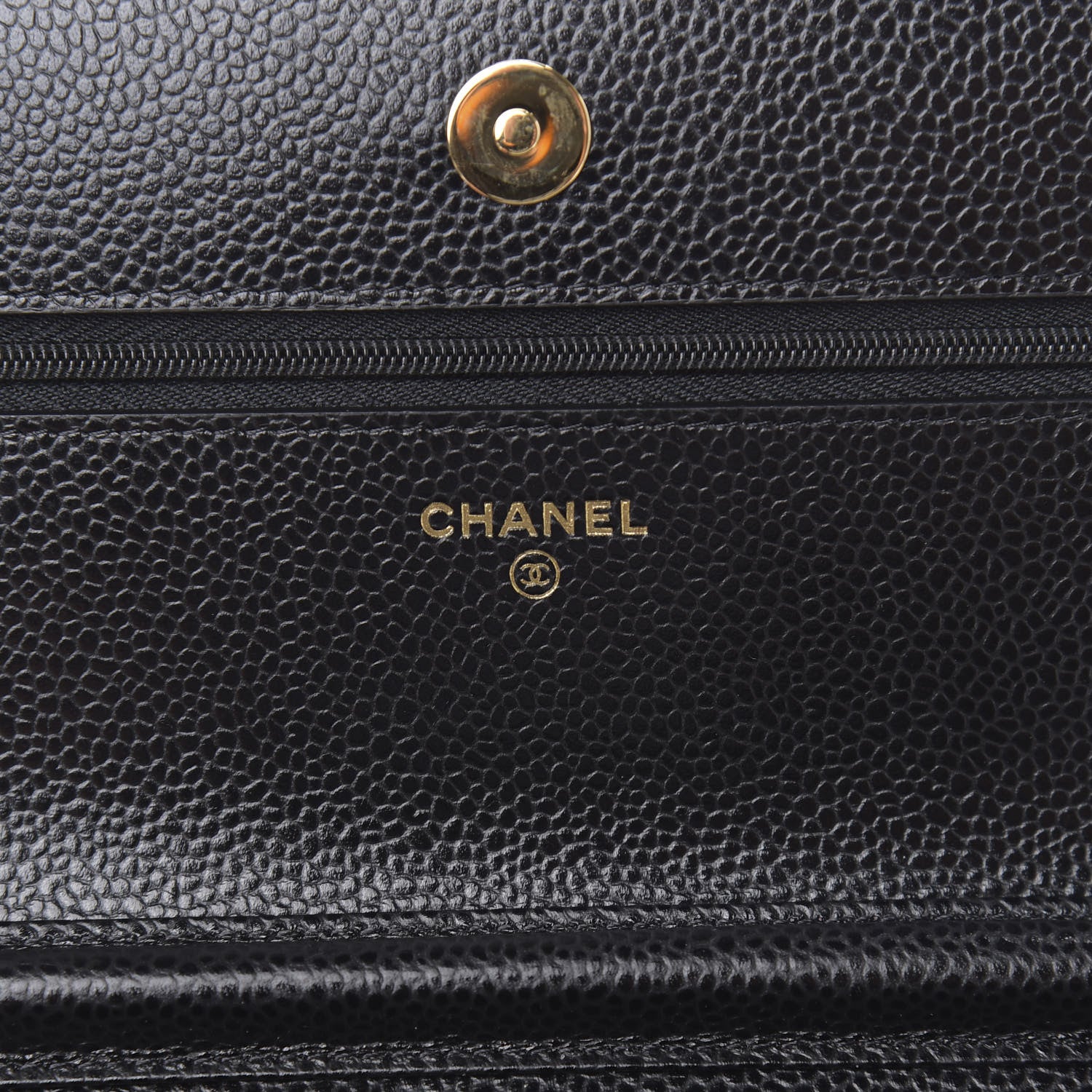 Chanel Caviar Quilted Wallet On Chain WOC Black 6 of 12