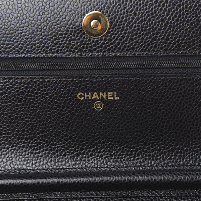 Chanel Caviar Quilted Wallet On Chain WOC Black 6 of 12