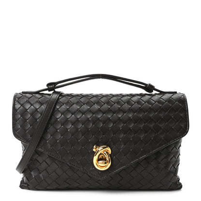 Bottega Veneta Nappa Intrecciato Knot Lock Top Handle Crossbody Bag Fondant 1 of 10
