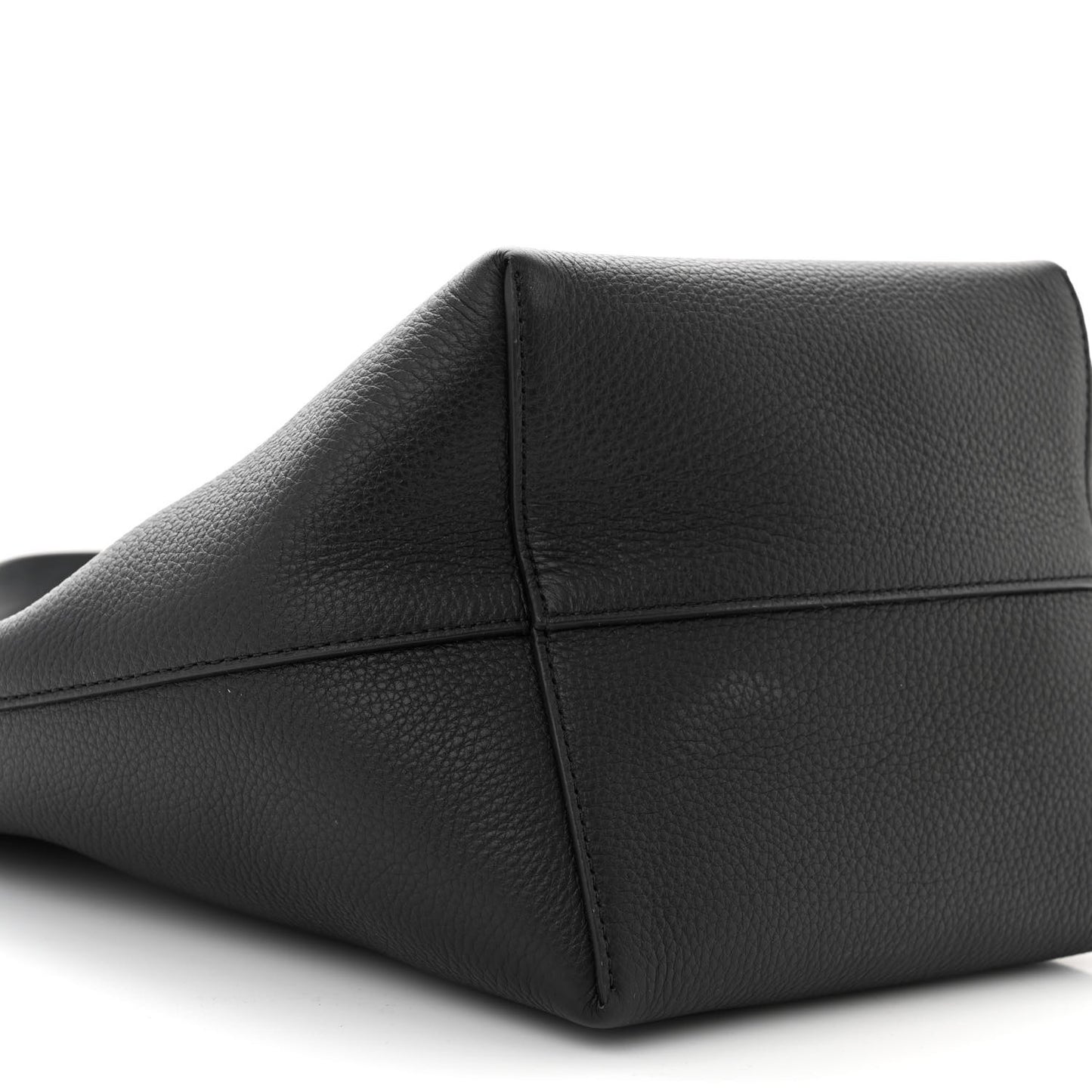 Grained Calfskin Medium N/S Park Tote Black
