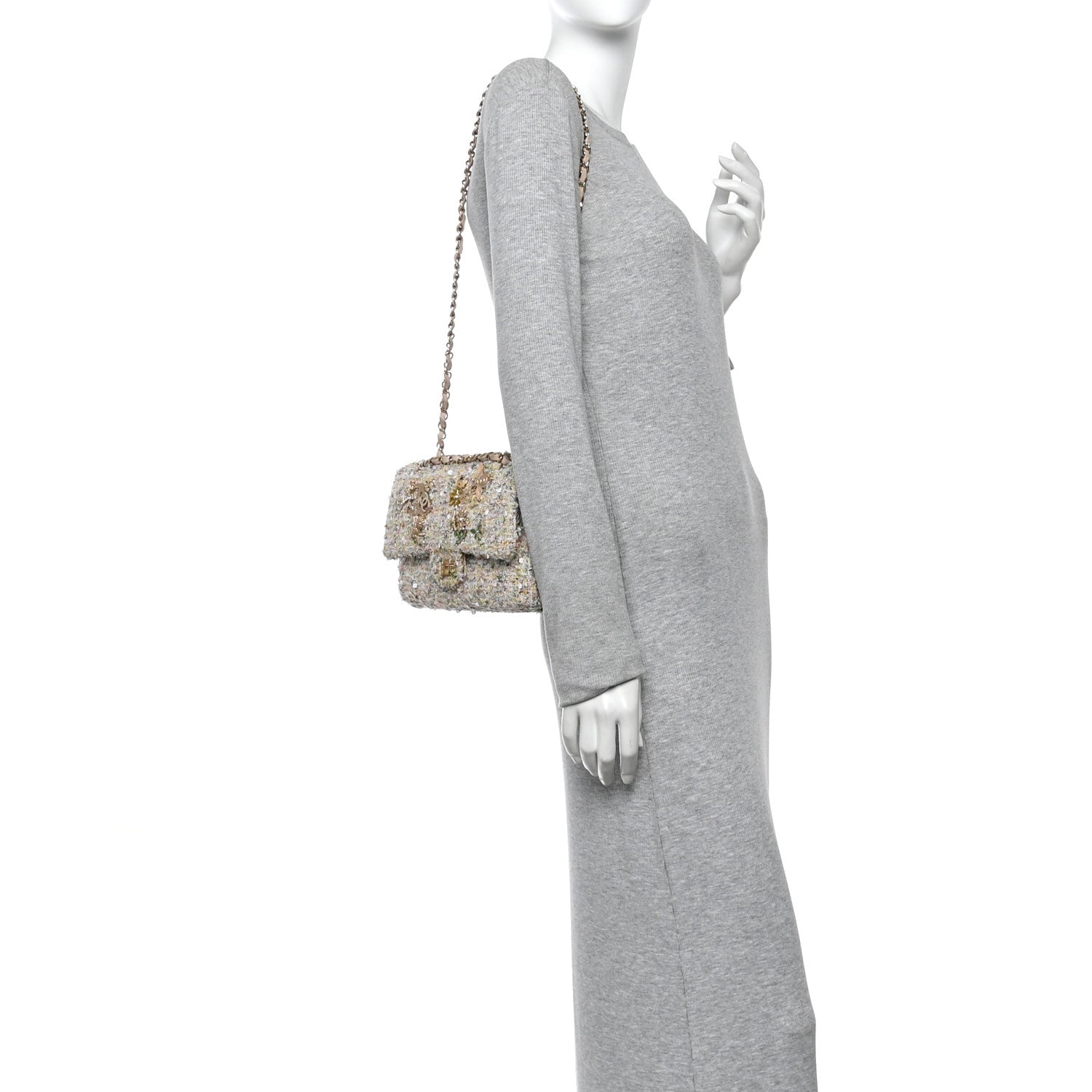 Chanel Tweed Garden Party 2.55 Reissue 225 Flap Multicolor 2 of 12
