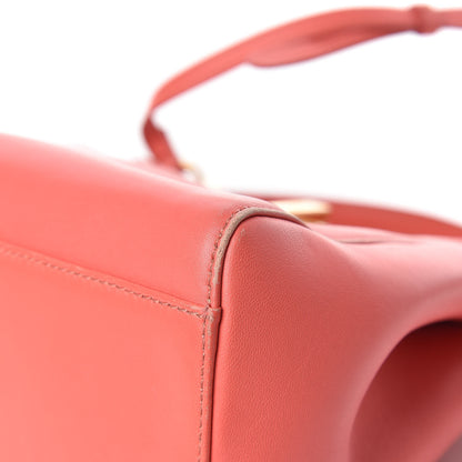Fendi Nappa Mini Peekaboo Iconic Satchel Rosa Exstasy 15 of 15