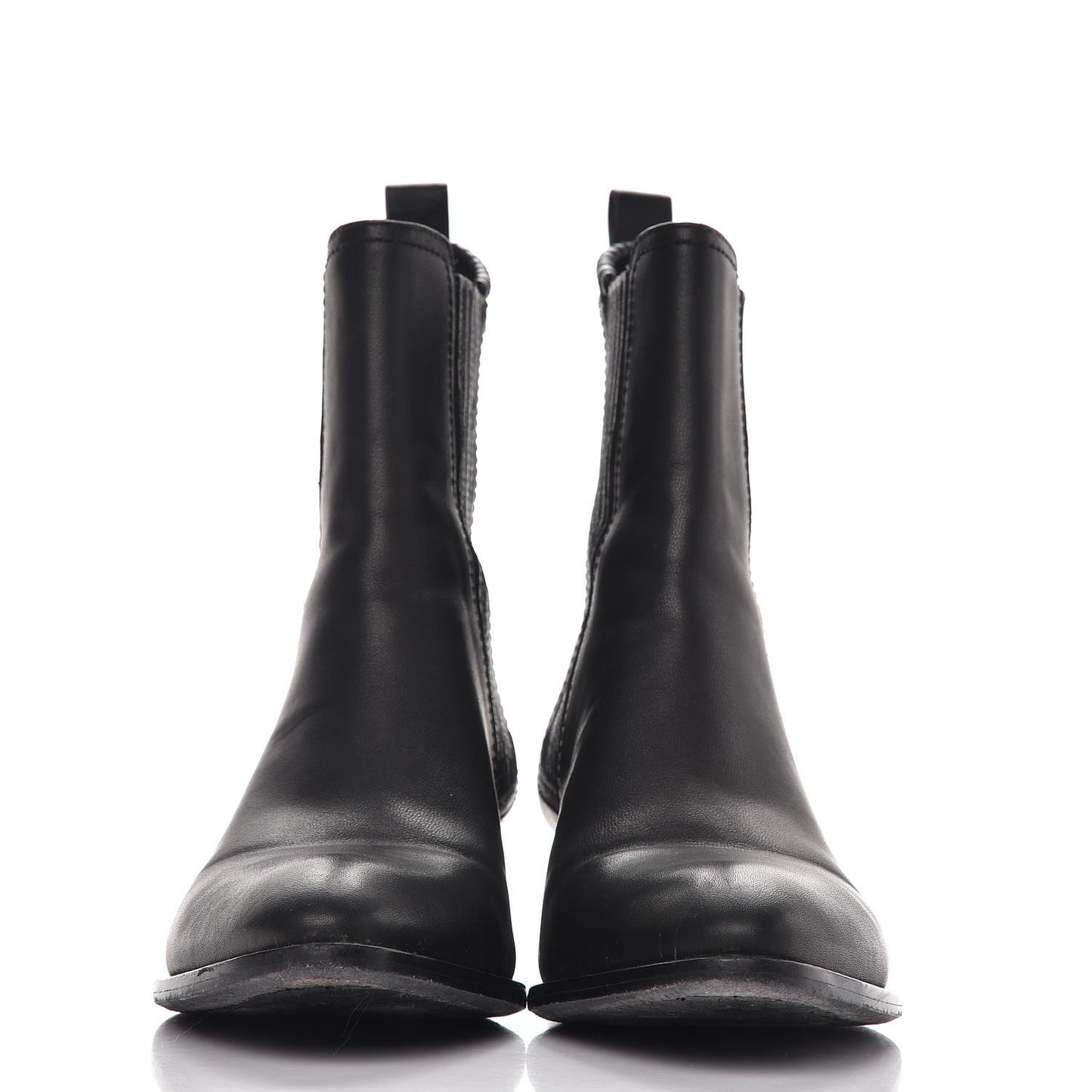 Calfskin Anouk Mid Calf Boots 37 Black