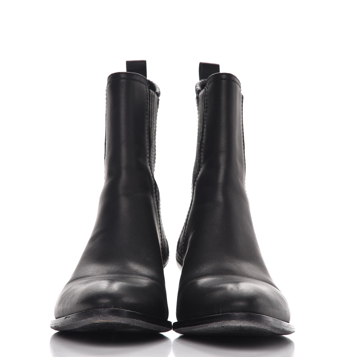 Alexander Wang Calfskin Anouk Mid Calf Boots 37 Black 2 of 13