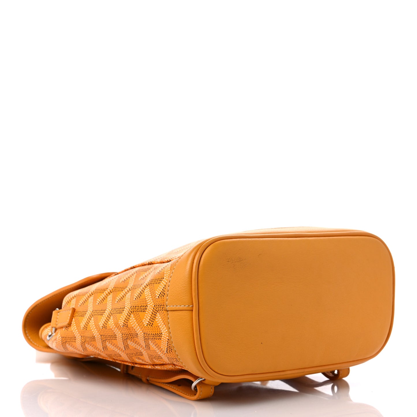 Goyardine Calfskin Mini Alpin Backpack Yellow