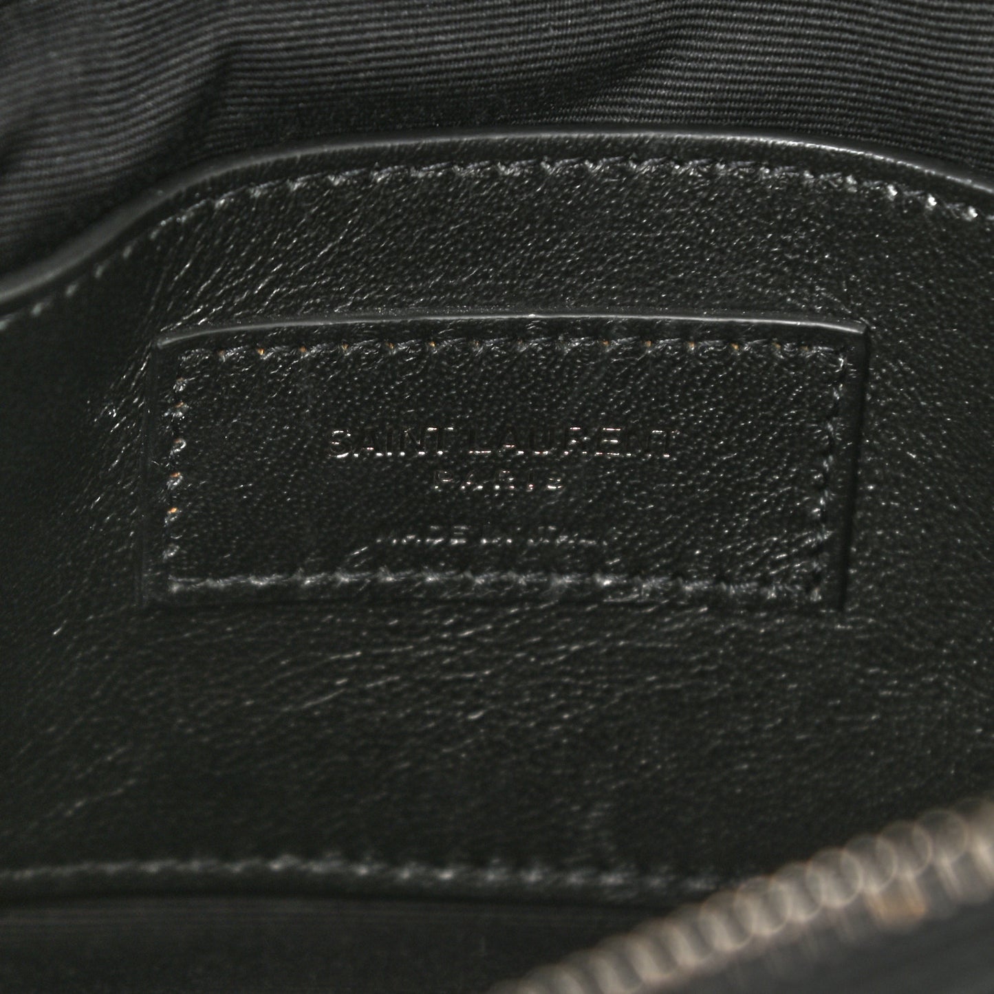 Sheepskin Matelasse Chevron Monogram Medium College Bag Black