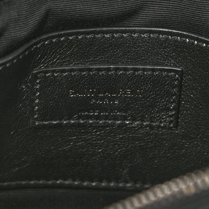 Saint Laurent Sheepskin Matelasse Chevron Monogram Medium College Bag Black 7 of 10