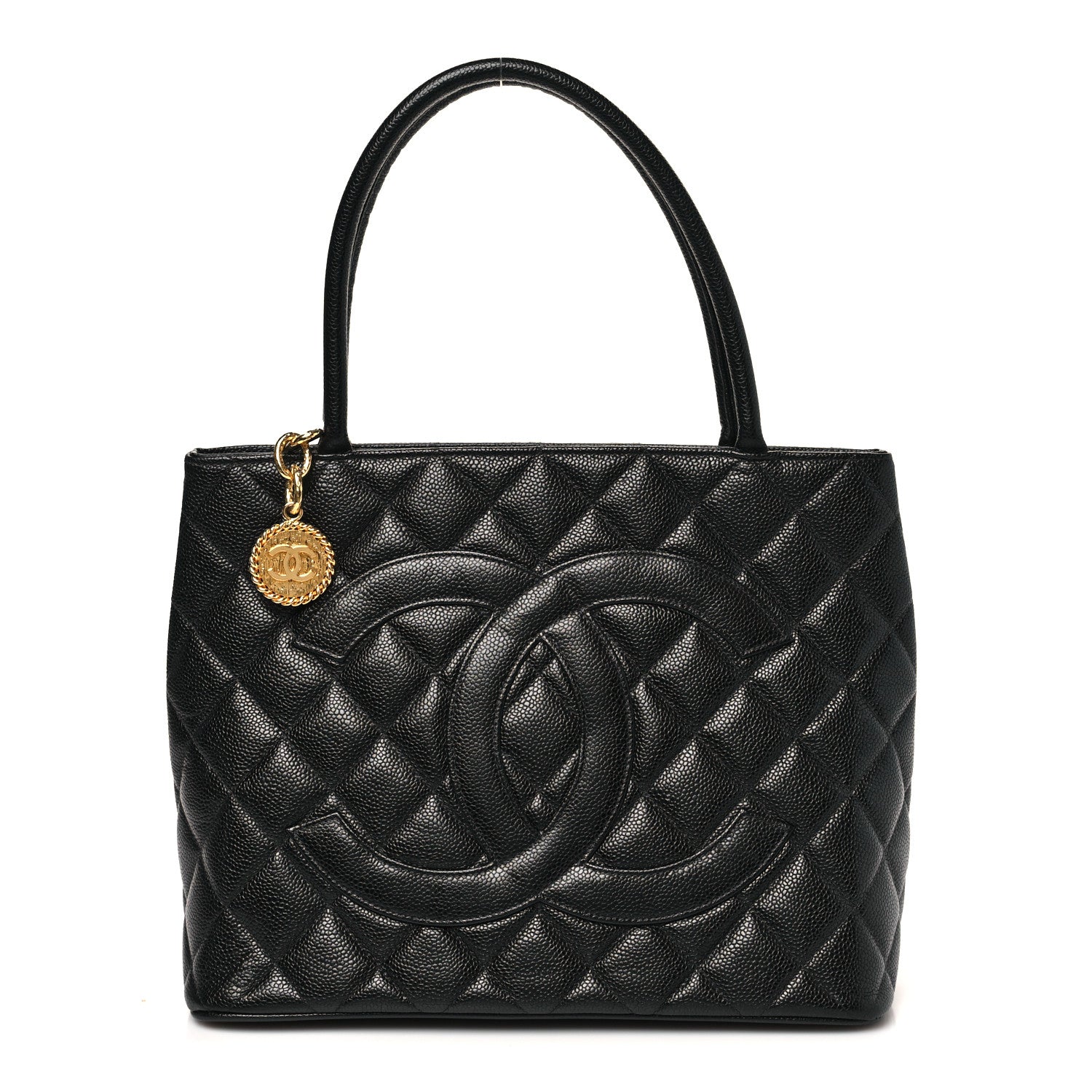 Chanel Caviar Quilted Medallion Tote Black 1 of 10