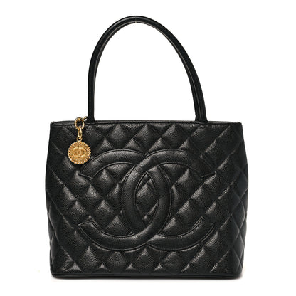 Chanel Caviar Quilted Medallion Tote Black 1 of 10