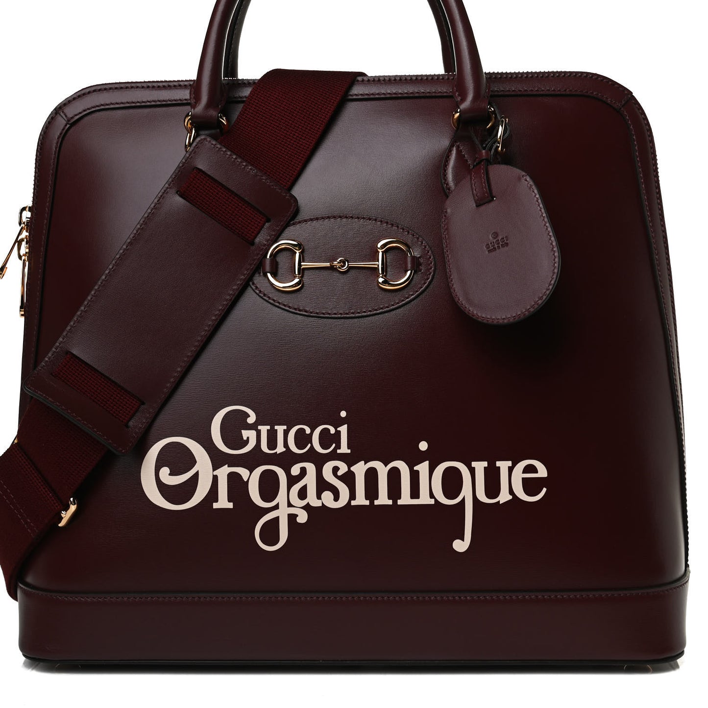 Calfskin Orgasmique Horsebit 1955 Duffle Bag Brown