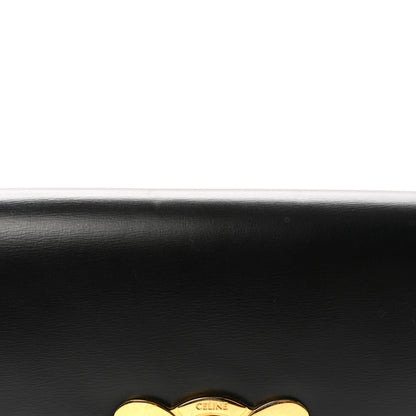 Celine Shiny Calfskin Triomphe Shoulder Bag Black 8 of 10