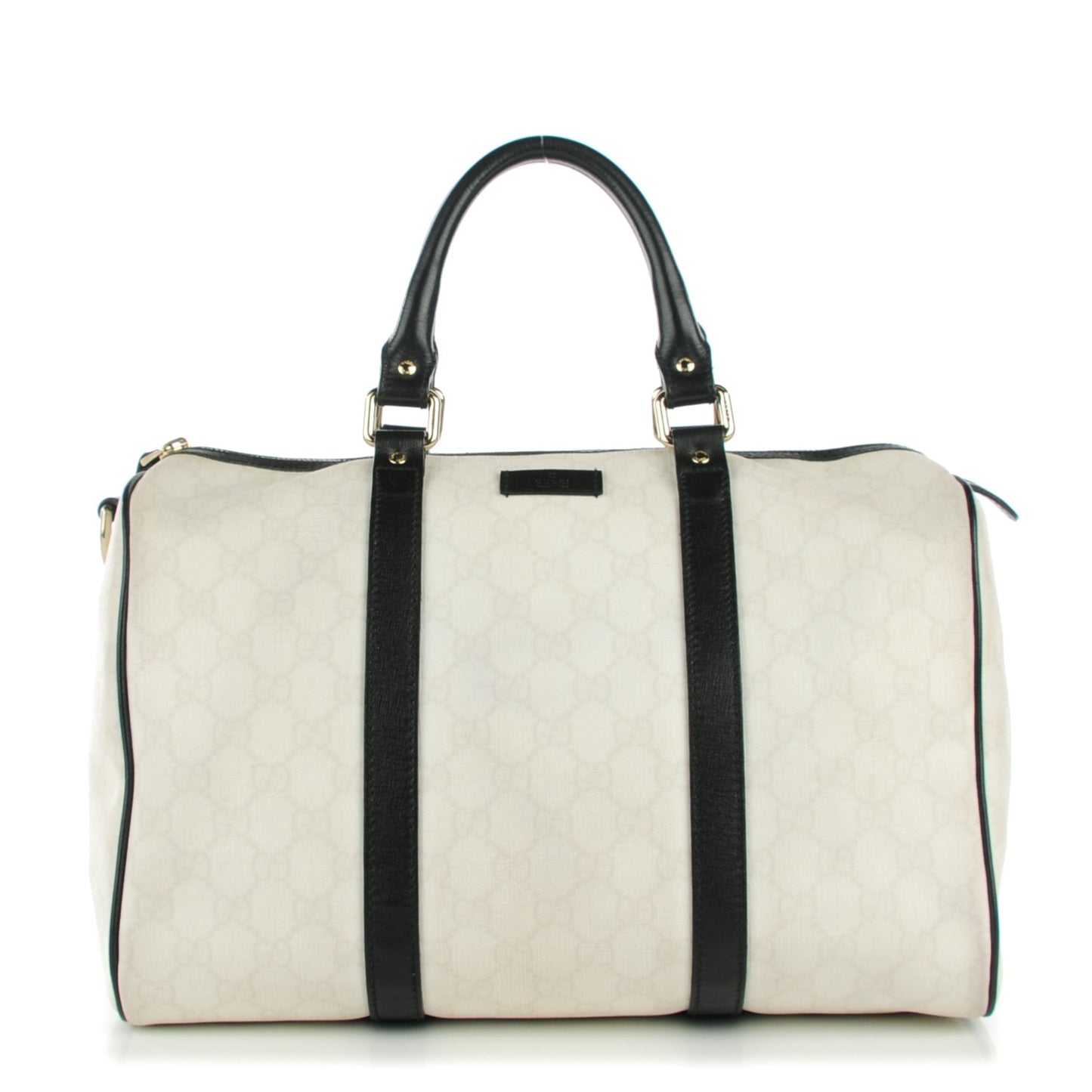 GG Plus Monogram Medium Joy Boston White Black