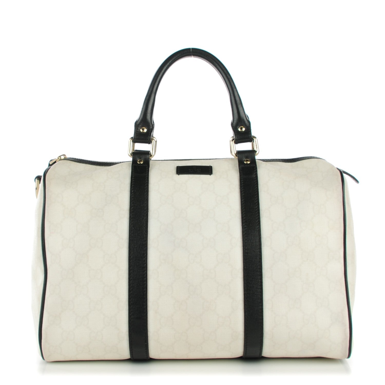 Gucci GG Plus Monogram Medium Joy Boston White Black 1 of 7
