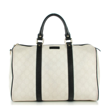 Gucci GG Plus Monogram Medium Joy Boston White Black 1 of 7