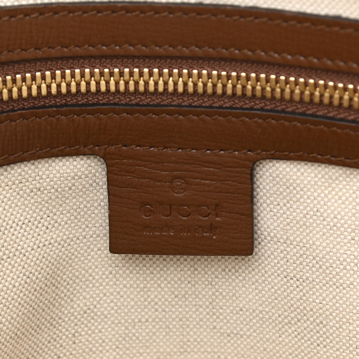 GG Supreme Monogram Azalea Calfskin Fake/Not Horsebit 1955 Duffle Bag Beige Ebony Brown Sugar