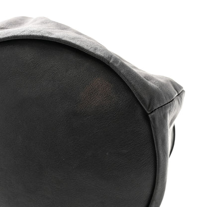 Chanel Lambskin Drawstring Bag Black 12 of 13