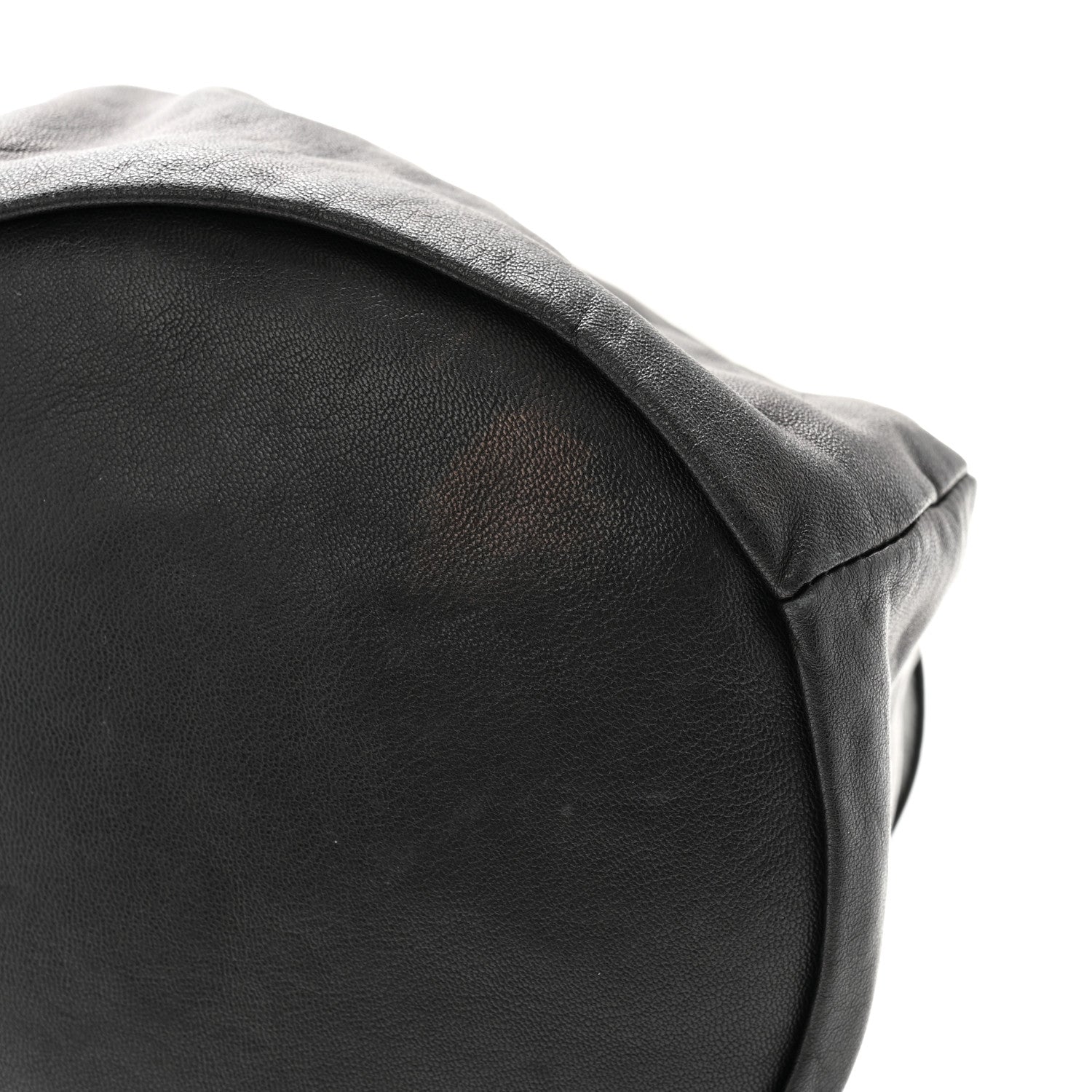 Chanel Lambskin Drawstring Bag Black 12 of 13
