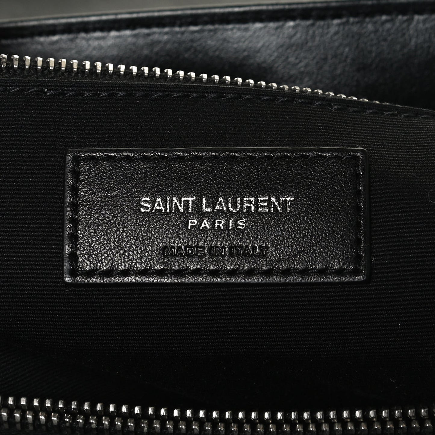 Calfskin Y Quilted Monogram Medium Loulou Chain Satchel Black