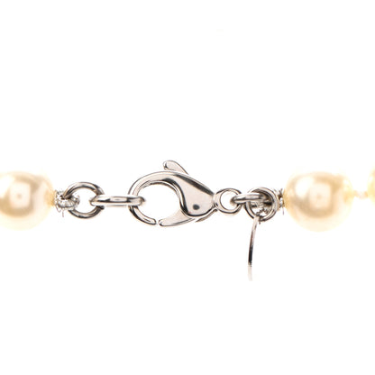 Chanel Pearl Multistrand CC Long Necklace Pearly White 4 of 5