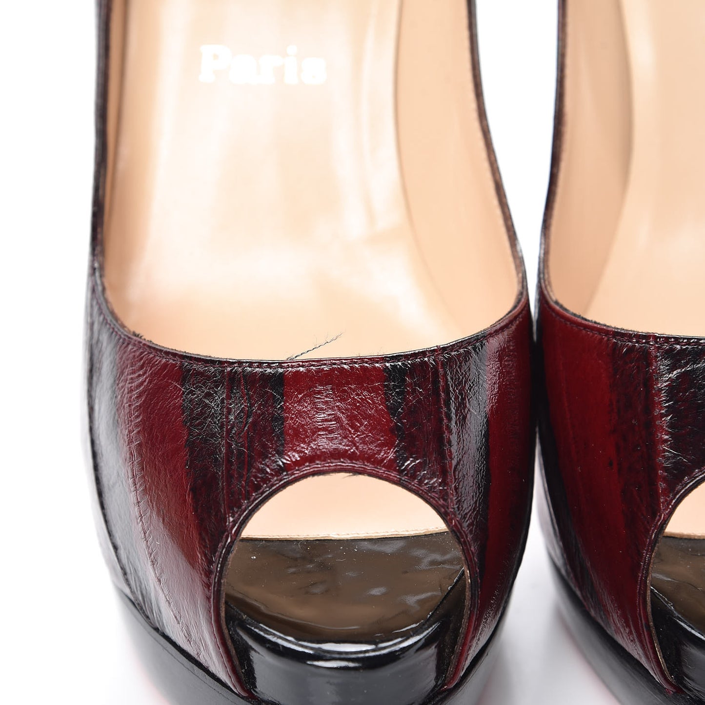 Eel Skin Altadama 140 Pumps 38.5 Red Vinaccia