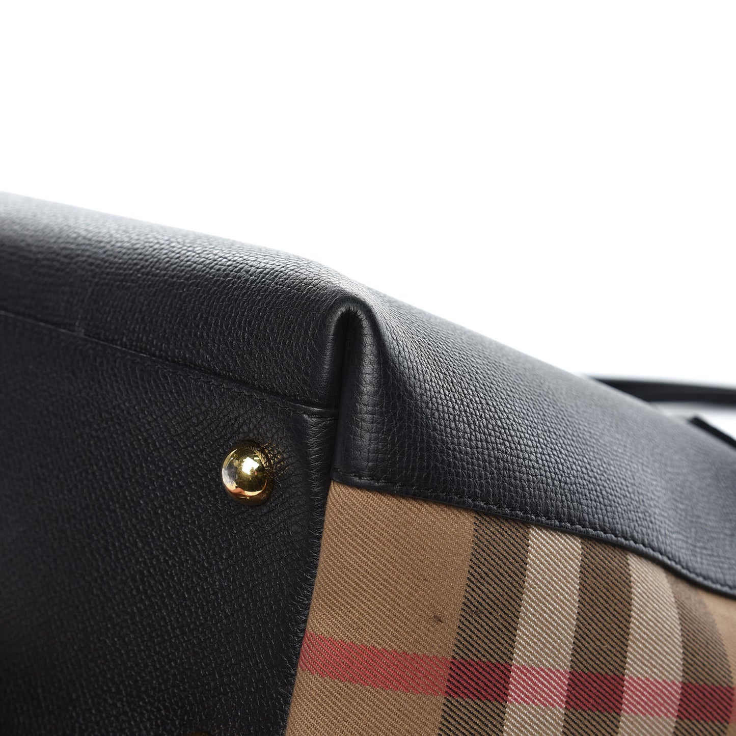 Derby Calfskin House Check Medium Welburn Tote Black