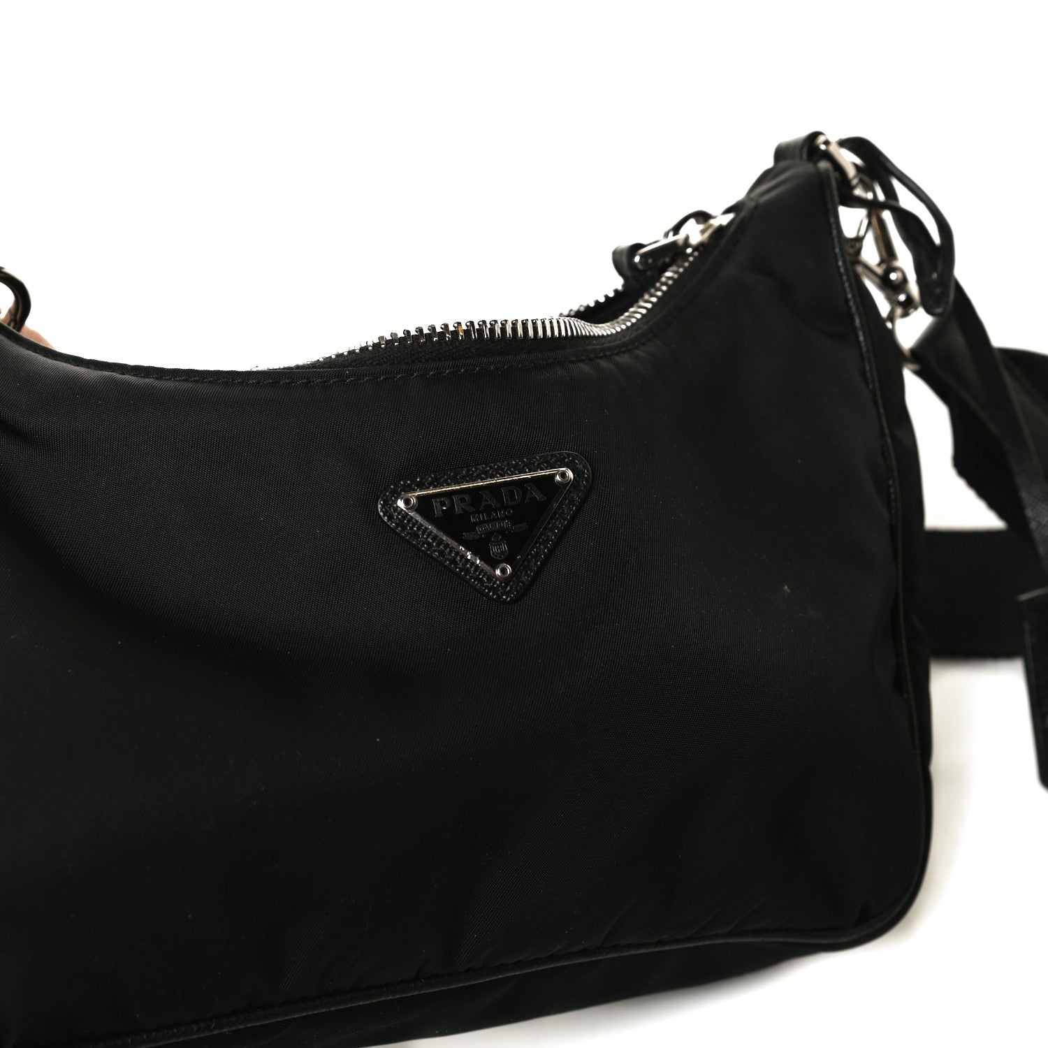 Prada Nylon Re-Edition 2005 Shoulder Bag Black 10 of 15