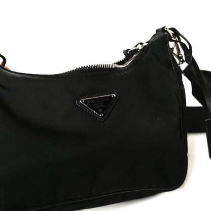 Prada Nylon Re-Edition 2005 Shoulder Bag Black 10 of 15