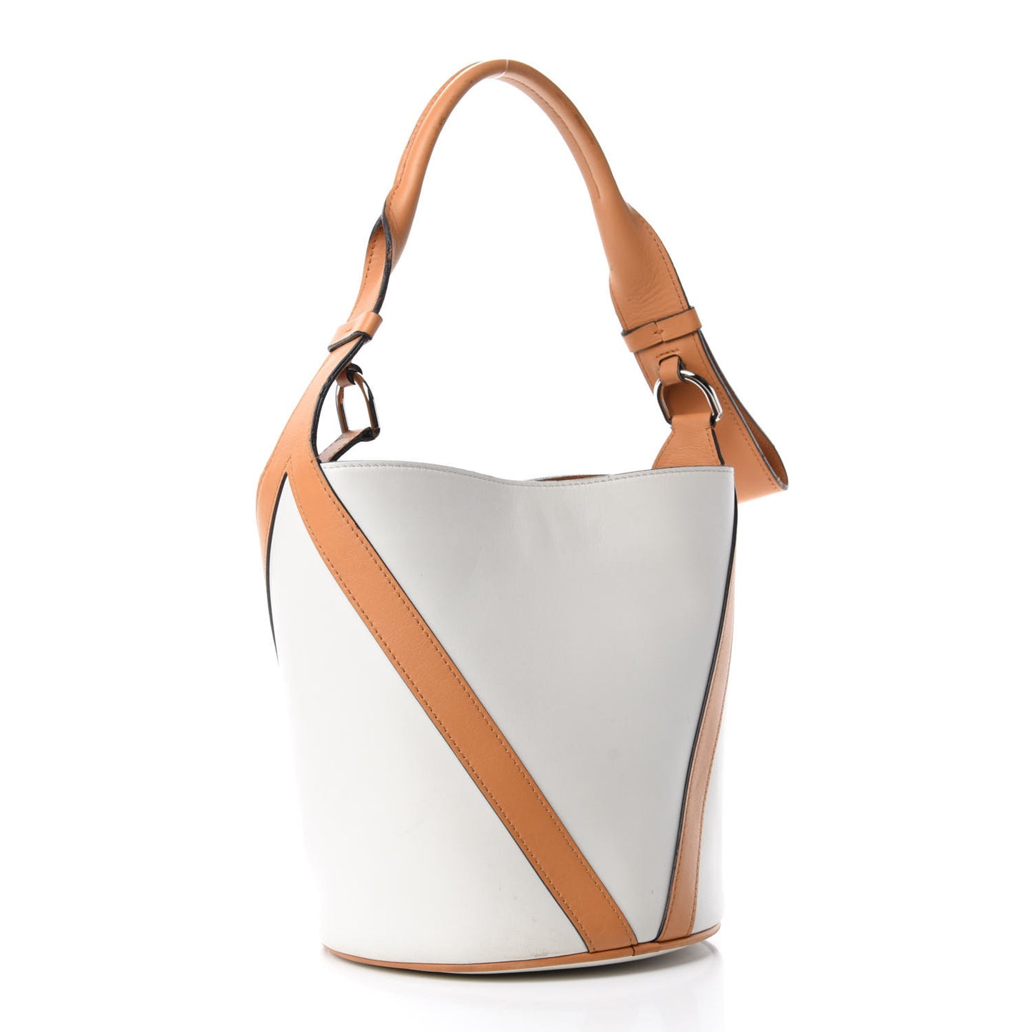 Calfskin Canvas V Bucket Bag GM