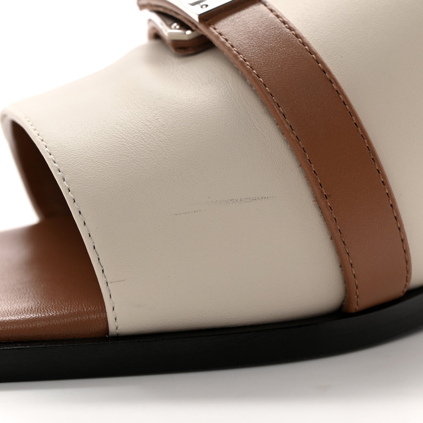 Calfskin Giulia Sandals 39 Beige Glaise Rose Perle